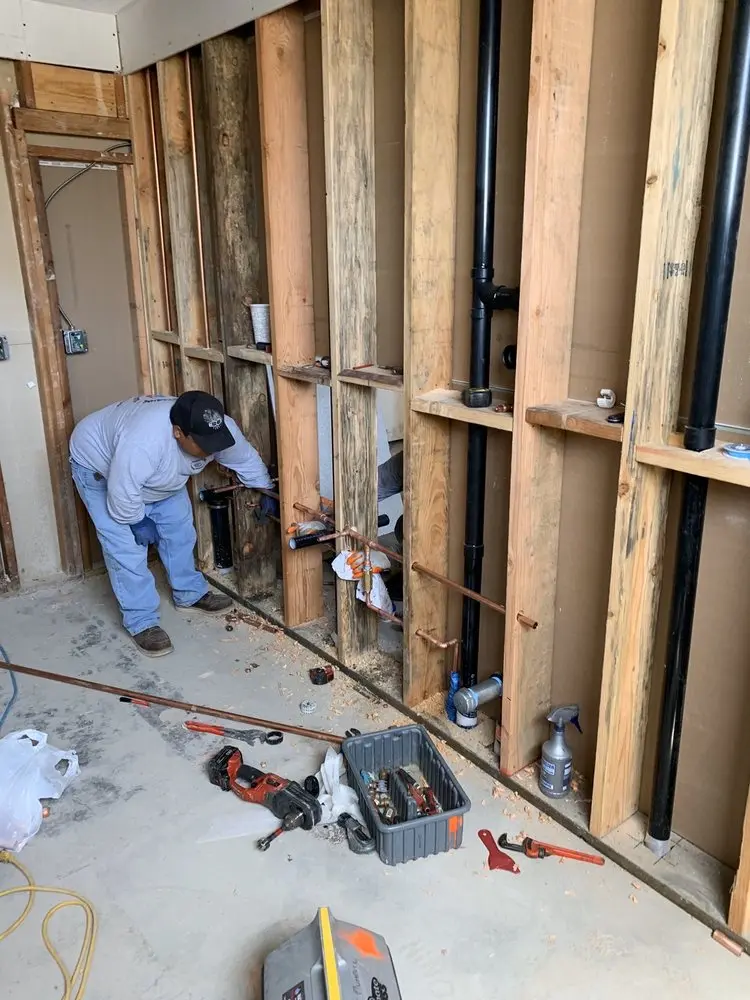 Commercial rough-in plumbing for Gas Line Repair in Valley Green